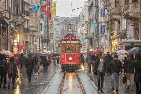 Which month is rainy in Istanbul?