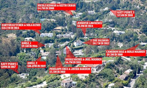 What street do celebrities live on in Hollywood Hills?
